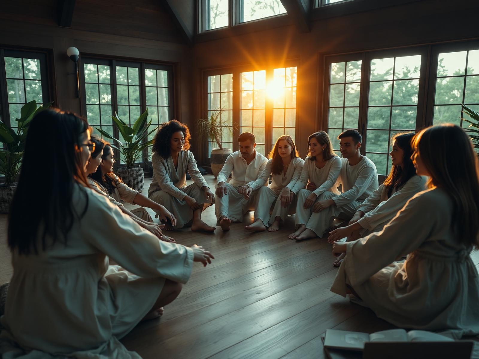 Circle of people in connection